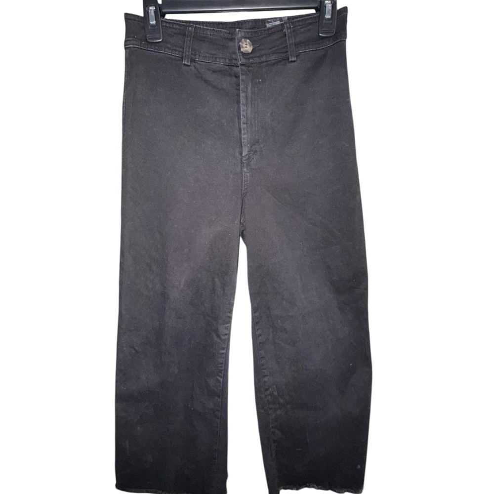 H&M Black Wide-Leg Jeans Size 6